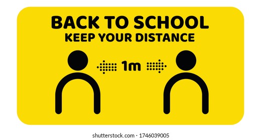 Welcome back to school, keep your distance.