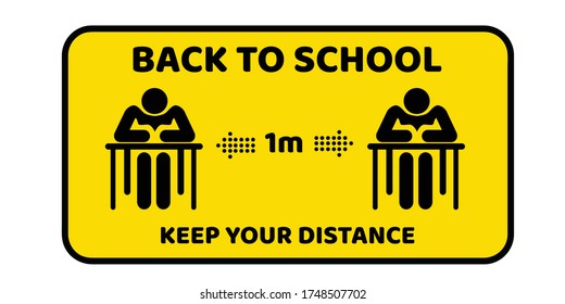 Welcome back to school, keep your distance.