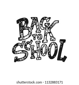 Welcome back to school lettering quote. Back to school sale tag. Vector illustration. Hand drawn lettering badges. Typography emblem set