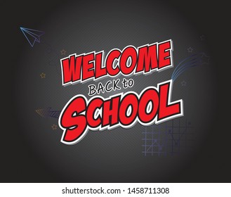 Welcome back to school on Colorful halftone gradients.background modern template design and future geometric patterns.
  