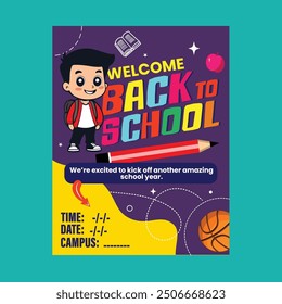 Afiche de Bienvenida de Regreso a la Escuela