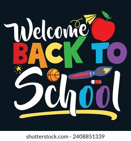 Welcome back to school, preschool school Designs Bundle, Streetwear T-shirt Designs Artwork Set, Graffiti Vector Collection for Apparel and Clothing Print..