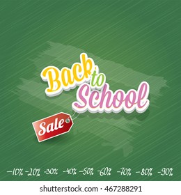 welcome back to school sale vector sticker background. vector school sale label or icon. day of knowledge sale