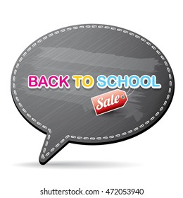 welcome back to school sale vector sticker background. vector school sale label or icon. day of knowledge sale