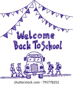 welcome back to school, sketch