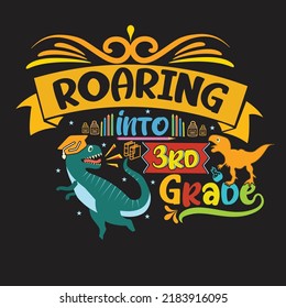 Welcome back to School t shirt design with School  elements or Hand drawn back to School typography design