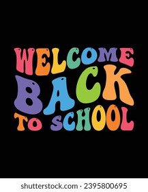 Welcome back to school t shirt print template 
