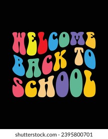 Welcome back to school t shirt print template 