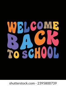 Welcome back to school t shirt print template 