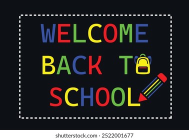 welcome back to school t shirt design 