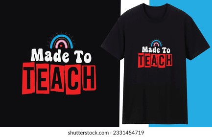 Welcome Back to School, Teacher Rainbow T-Shirt, This welcome back to school tee is fun and colorful with bold colorful writing and an illustration of a book , Black White Design For Your POD Business