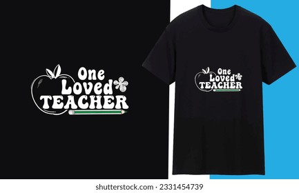 Welcome Back to School, Teacher Rainbow T-Shirt, This welcome back to school tee is fun and colorful with bold colorful writing and an illustration of a book , Black White Design For Your POD Business