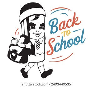 Welcome Back To School Teachers Kids Boys Happy First Day Of School T-Shirt Design Vector Illustration 