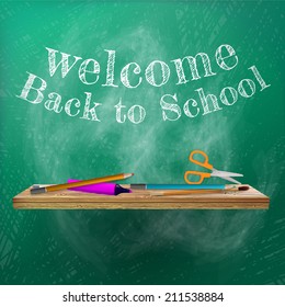 Welcome back to school template design. plus EPS10 vector file
