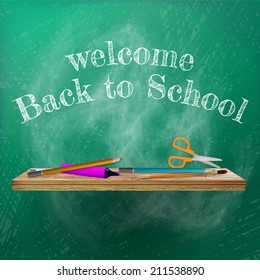 Welcome back to school template design. plus EPS10 vector file