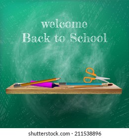 Welcome back to school template design. plus EPS10 vector file