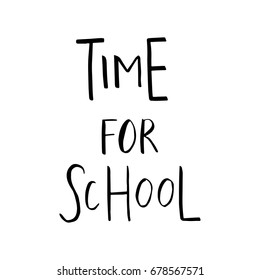 Welcome Back to School template for flyer, magazines, posters, book cover, banner. Vector background with hand drawn lettering. 