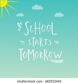 Welcome Back to School template for flyer, magazines, posters, book cover, banner. Vector background with hand drawn lettering. 