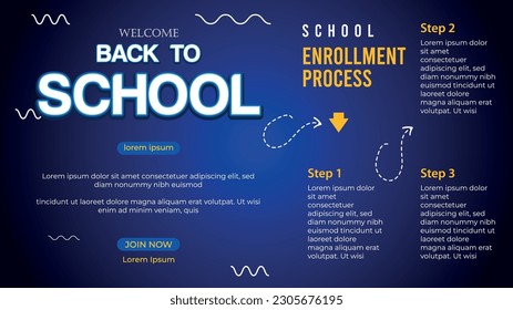welcome back to school theme banner template