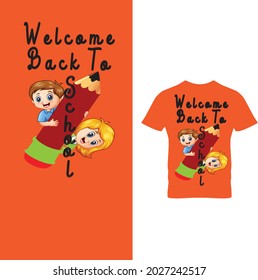 Welcome back to school t-shirt design