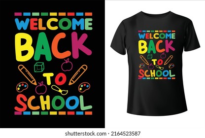 Welcome Back to School T-shirt Design