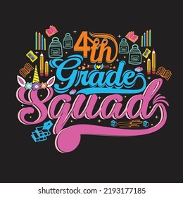 Welcome back to School T-shirt Design with custom vector