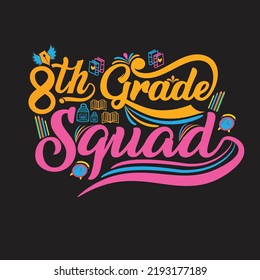 Welcome back to School T-shirt Design with custom vector