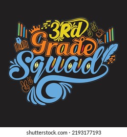 Welcome back to School T-shirt Design with custom vector