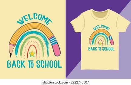 Welcome Back To School T-shirt Design