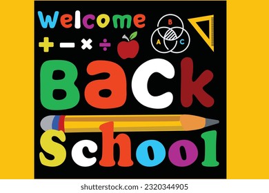 
Welcome Back To School T-shirt Design