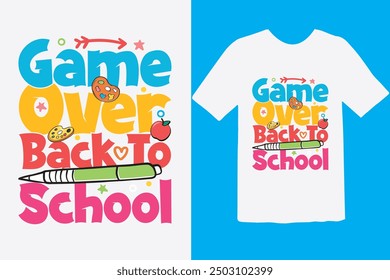 Welcome back to school t-shirt design,Vintage back to school t-shirt design, Typography back to school t-shirt design  vacation t shirt design, school vector, t shirt design.