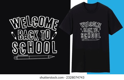 welcome back to school typography t shirt design, welcome back to school typography, welcome back to school t shirt design