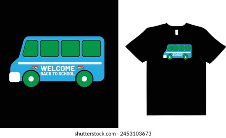 Willkommen zurück zum Schultypografie T-Shirt Design.