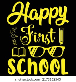 Welcome back to school, Typography t-shirt design, artwork, illustration