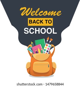 Welcome Back to school Vector