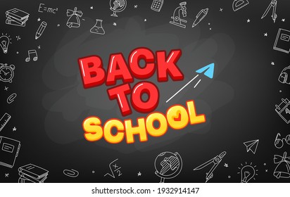 Welcome back to school vector concept