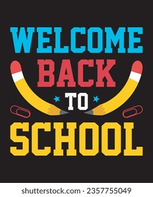 Welcome Back To School Vector Design