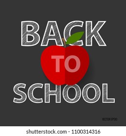 Welcome back to school, vector illustration.