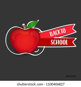 Welcome back to school, vector illustration.