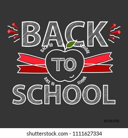 Willkommen zurück zur Schule, Vektorgrafik.