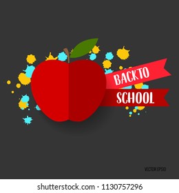 Welcome back to school, vector illustration.