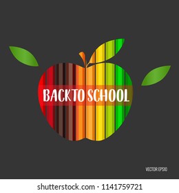 Welcome back to school, vector illustration.