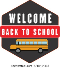 welcome back to school Vector illustration