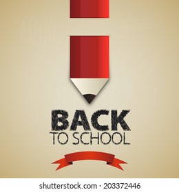 Welcome back to school. Vector illustration. Card design