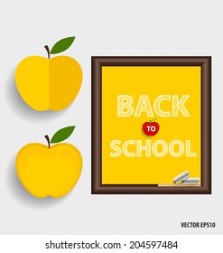 Welcome back to school, vector illustration.