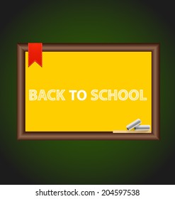Bienvenido de vuelta a la escuela, ilustración vectorial.