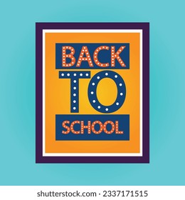 Welcome back to school vector illustration