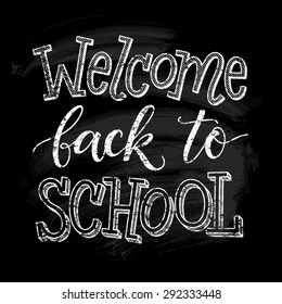 Welcome Back School Vector Illustration On Stock Vector (Royalty Free ...