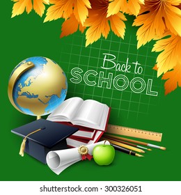 Welcome back to school. Vector illustration EPS 10