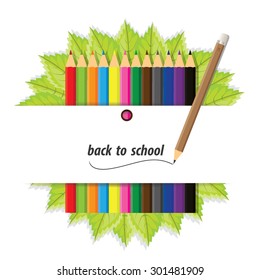 Welcome back to school, vector illustration.